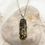 Handmade Baltic Green Amber Pendant