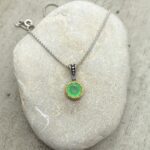 Byzantine pendant with Chalcodony and silver 925