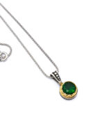 Byzantine pendant with zircon and silver 925 Byzantine pendant with zircon and silver 925