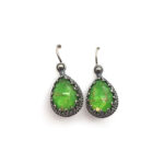 Byzantine earrings with Cooper Turquoise and 925 silver