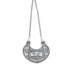 Folk Art Pendant in 925 Silver with Birds