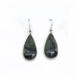 Handmade 925 Sterling Silver Earrings with Kambaba Jasper Semi-Precious Stone