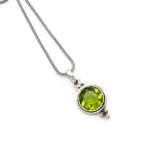 Handmade 925 Sterling Silver Blue Topaz Pendant