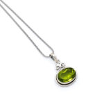 Handmade 925 Sterling Silver Peridot Pendant
