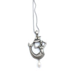 Handmade Mermaid Pendant in 925 Sterling Silver with Pearl