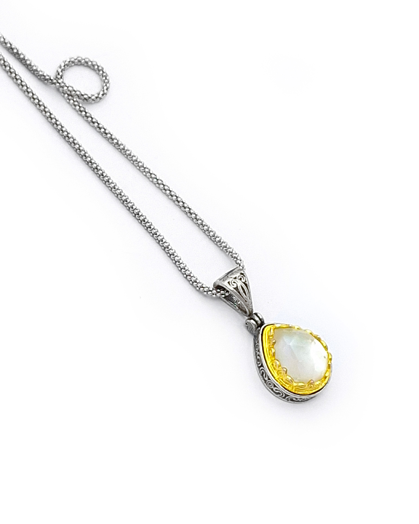 Byzantine pendant of Sterling silver with Mother of Pearl Byzantine pendant of Sterling silver with Mother of Pearl