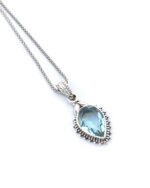Handmade 925 Sterling Silver Blue Topaz Pendant Handmade 925 Sterling Silver Blue Topaz Pendant
