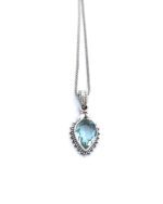 Handmade 925 Sterling Silver Blue Topaz Pendant Handmade 925 Sterling Silver Blue Topaz Pendant
