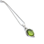 Handmade 925 Sterling Silver Peridot Pendant