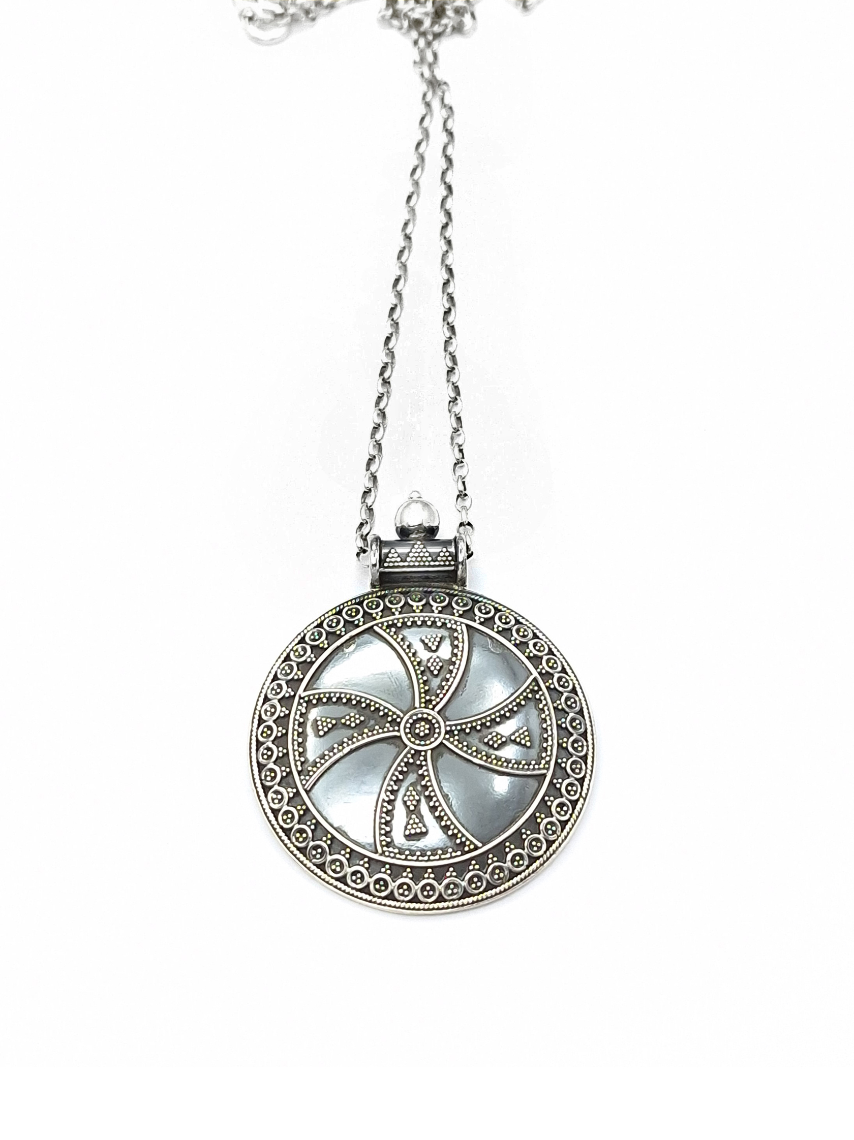 Handmade Ethnic pendant made of 925 silver Handmade Ethnic pendant made of 925 silver