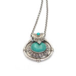 Handmade Ethnic pendant made of 925 silver