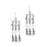Handmade 925 Sterling Silver Hoop Earrings with Garnets