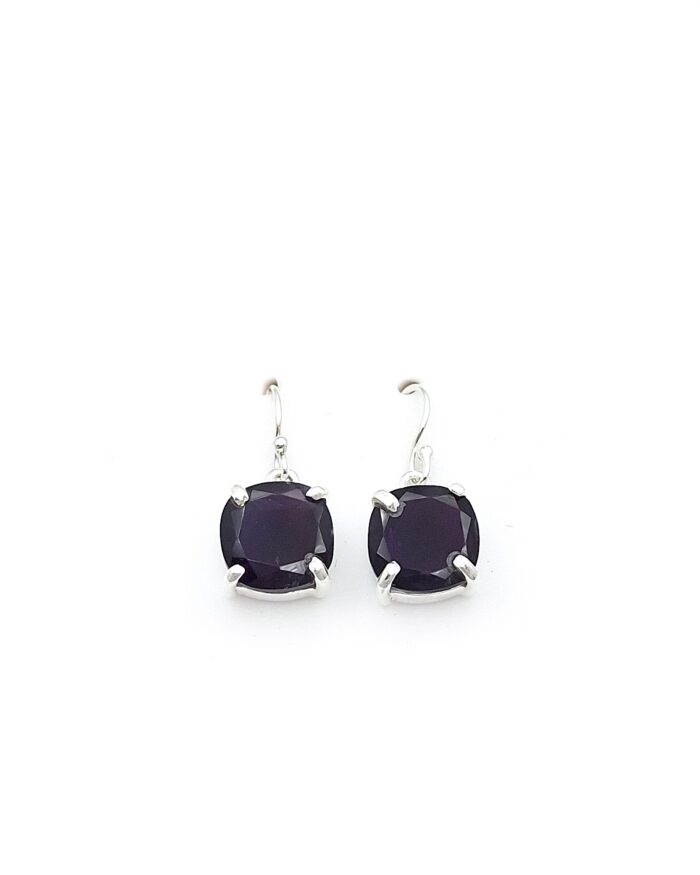 Handmade 925 Sterling Silver Earrings with Amethyst