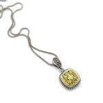 Byzantine 925 silver pendant with gold plated elements