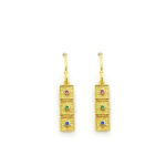 Handmade Byzantine Earrings from Gold Plated Silver