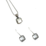 Jewelry Set with Mother of Pearl and 925 Silver