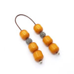Old Egyptian Sudurus Begleri beads with sterling silver