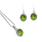 Handmade Peridot & Sterling Silver Jewelry Set
