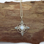 Handmade Sterling Silver 925 Cross with Moonstones | Elegance and Timeless Meaning