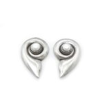 Stud Earrings in Sterling Silver 925 with Pearls