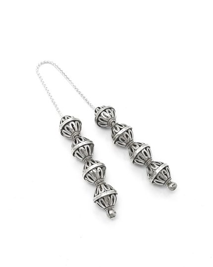 Handmade, Sterling silver Begleri beads | 8  beads