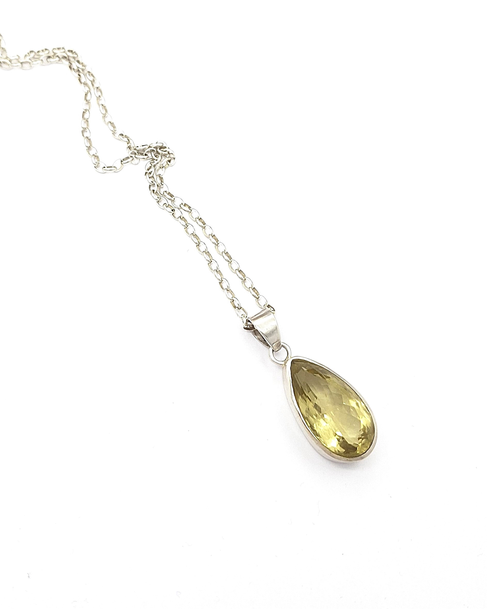 Handmade Sterling Silver Pendant with Citrine Handmade Sterling Silver Pendant with Citrine