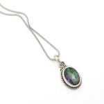 Χειροποίητο Μενταγιόν από Ασήμι 925 με Mystic Topaz