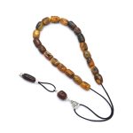 Genuine Baltic Amber Komboloi with Sterling Silver