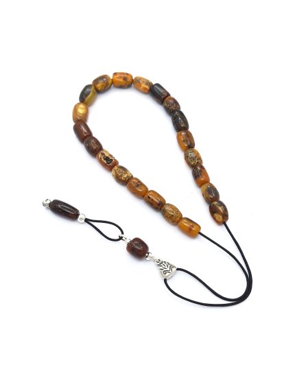Genuine Baltic Amber Komboloi, Raw Cut
