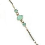 Handmade Sterling Silver Bracelet with Citrines