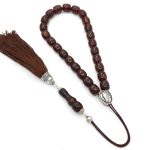 Handmade Begleri from Genuine Baltic Amber in Cognac Tone & Sterling Silver 925