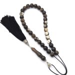 Handmade Horn Komboloi with Sterling Silver 925