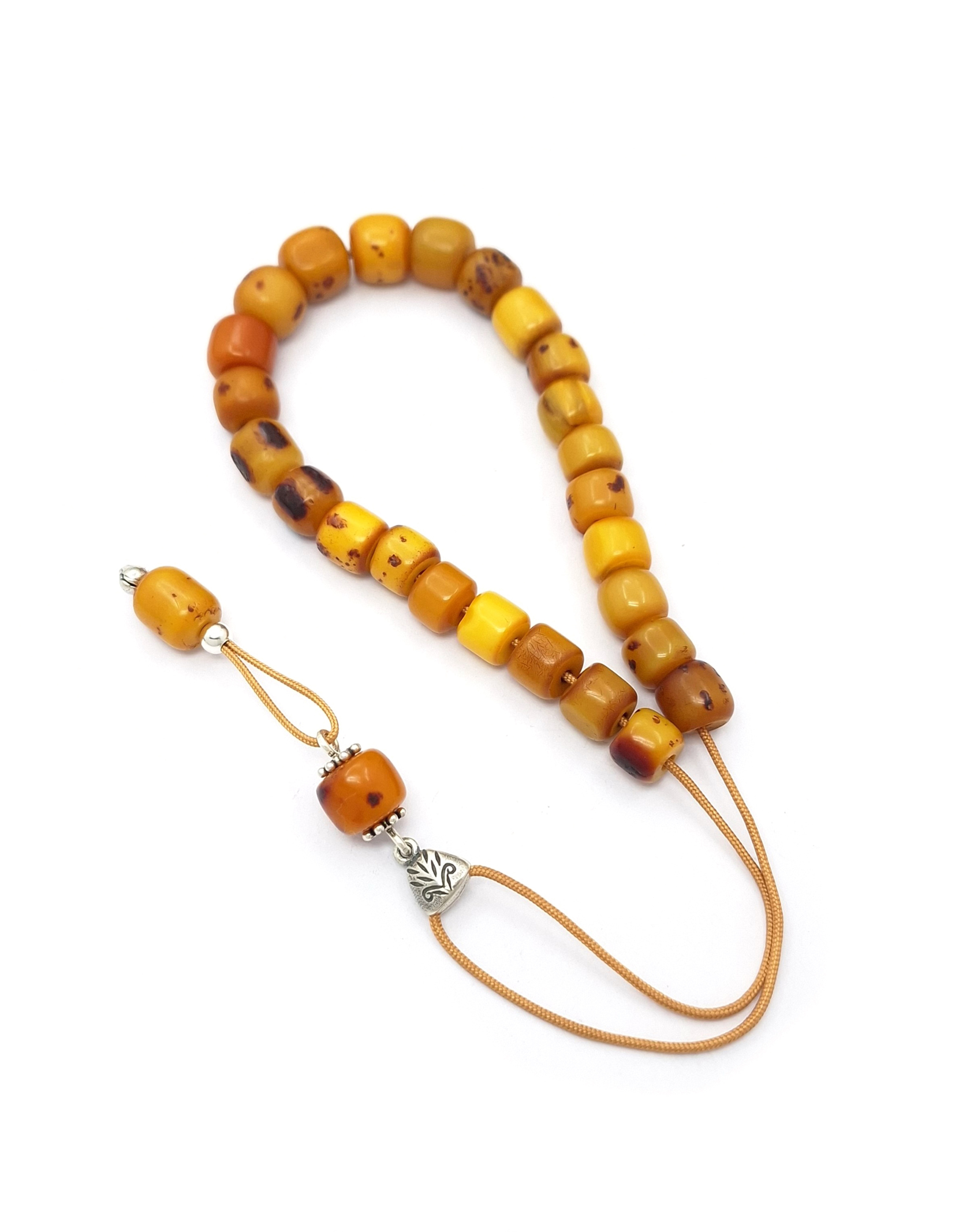 Handmade Collectible Komboloi with Vintage Egyptian Sudurus Beads & Sterling Silver 925 Handmade Collectible Komboloi with Vintage Egyptian Sudurus Beads & Sterling Silver 925