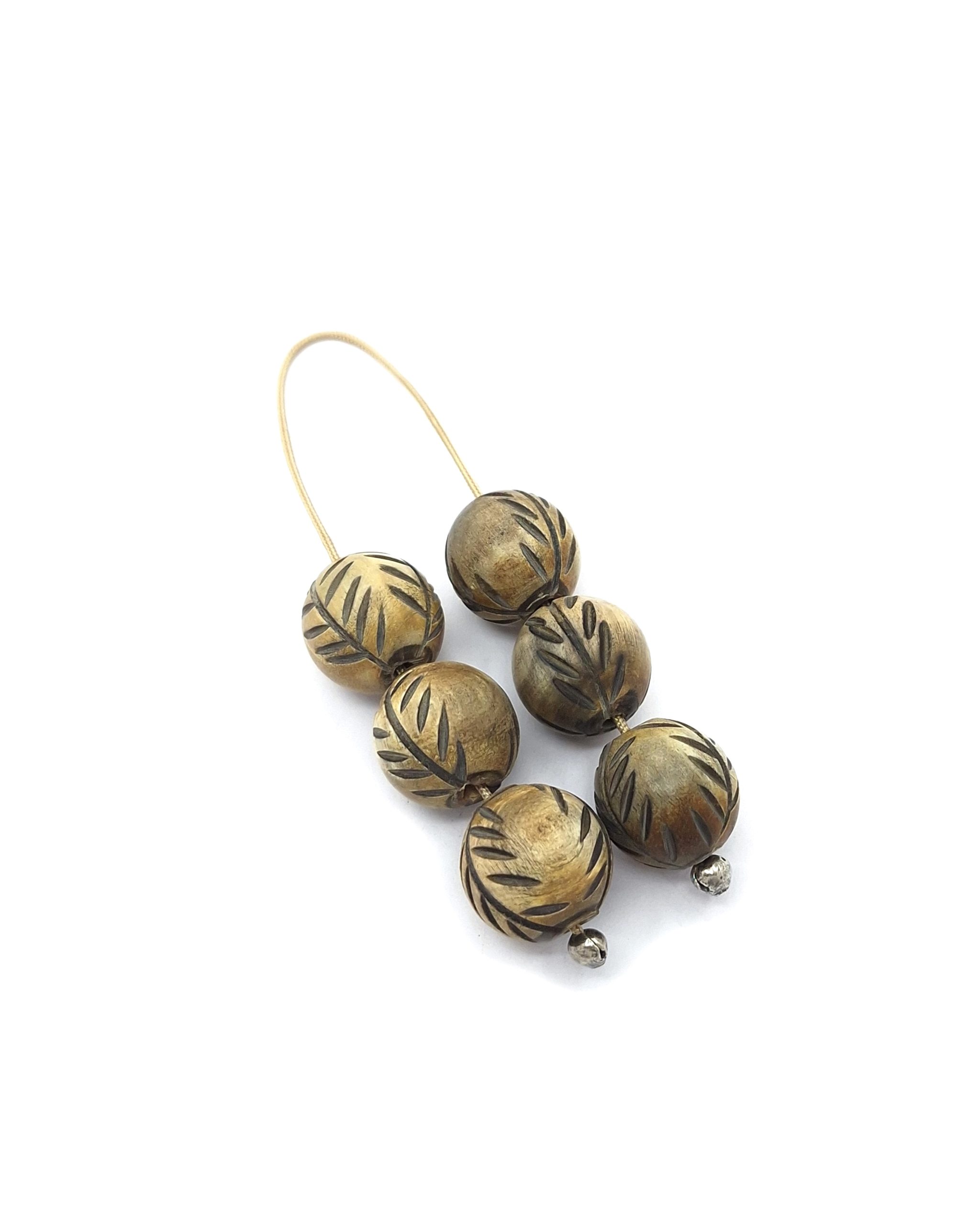 Handmade Carved Horn Begleri with Sterling Silver Handmade Carved Horn Begleri with Sterling Silver