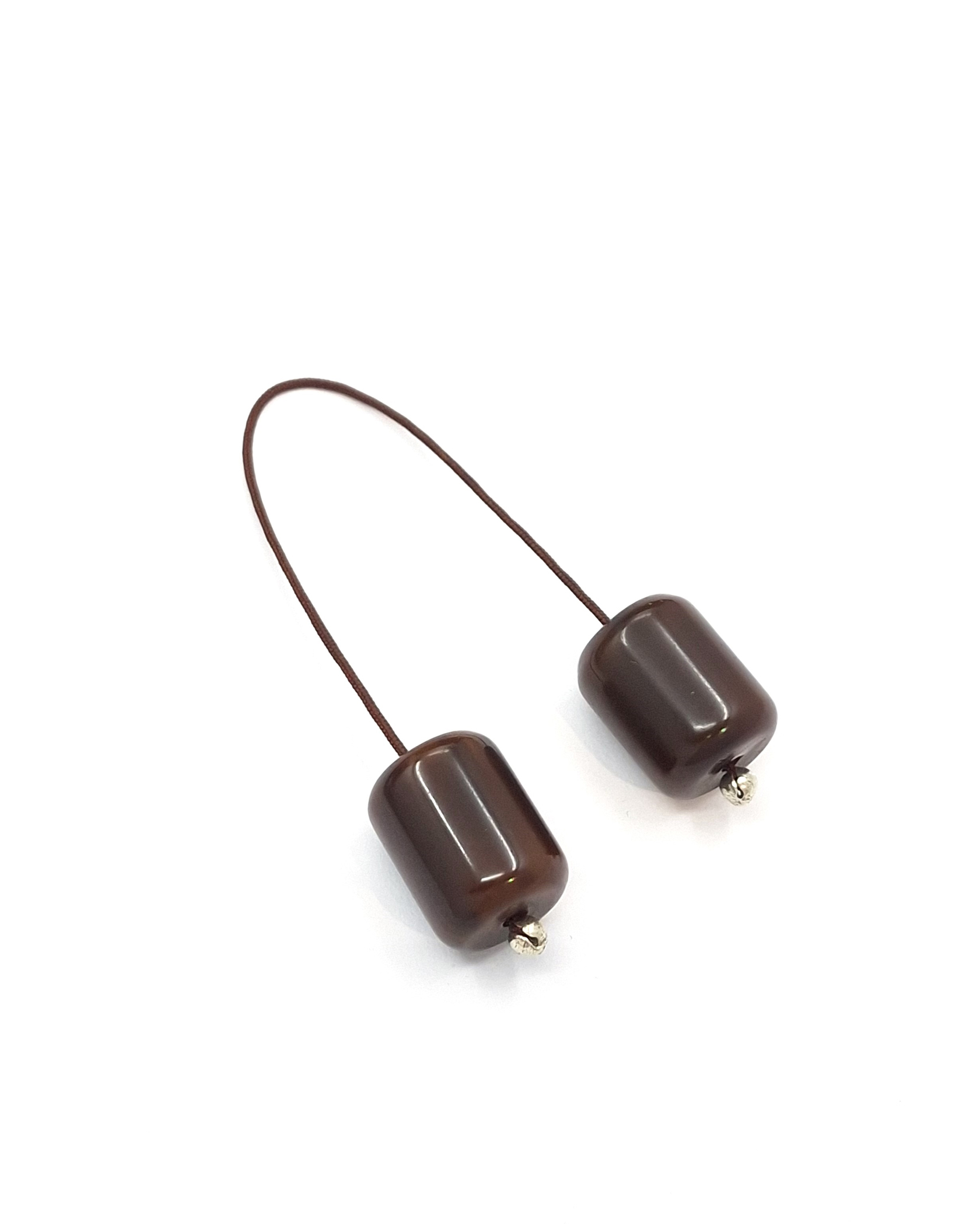 Handmade Begleri with Old Egyptian Sudurus Beads in Rare Brown Color and 925 Sterling Silver Handmade Begleri with Old Egyptian Sudurus Beads in Rare Brown Color and 925 Sterling Silver