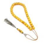 Handmade Komboloi Made of Natural Aventurine with Sterling Silver 925 